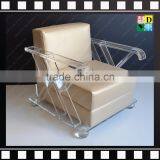 2016 High Quality Modern Design Acyrlic Legs Single Sofa Chair thumbnail-1