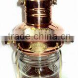 Nautical Ship Lantern, Antique Copper Lantern, Brass Ship Lanterns, Copper Outdoor Lantern, Copper Hurricane Lantern, thumbnail-3