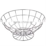 Metal wire round fruit basket