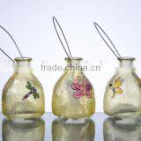 Garden Decorative Hand Painted With Animals Hanging Glass Insect Catcher