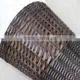 Woven Wicker Material Dark Brown Laundry Basket thumbnail-2