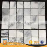 Ink White Stone Tile Marble Mosaic Floor for Hotel