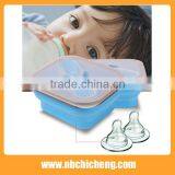 Food Grade Silicone Lunch Box, Collapsible Lunch Bento Box, Foldable Silicone Food Boxes thumbnail-4
