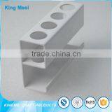 White Acrylic Nails Stair Step Cosmetic Display