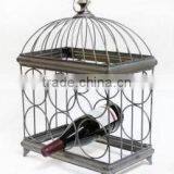 Metal Birdcage 6-Bottle Wine Holder Storage Rack thumbnail-1
