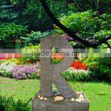 A~Z Letters Stone Fountain Waterfall Home Garden Decor thumbnail-1