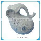 White Ceramic Figurine Elephant Home Decoration thumbnail-1