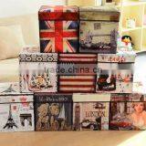 Classical Non-woven Fabric Folded Storage Box thumbnail-1