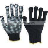 NMSAFETY Good Grip13 Gauge Dark Blue 100% Polycotton Liner Dotted Powderblue Pvc on Palm Anti Dlip Work Safety Gloves thumbnail-2