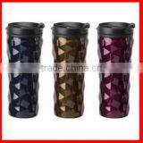 450ml Double Walled SS Travel Mug, Pressed Body thumbnail-1