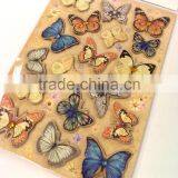 Butterfly Design Sticker With Glitter, Craft Decorative Shinny Glitter Sticker With Gems thumbnail-2