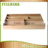 Wooden factory direct sell high quality fashional designed kitchen cutlery tray