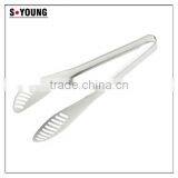 39008 New Stainless Steel Kitchen Tongs Noodles Tongs Salad Tongs Ice Tongs thumbnail-2