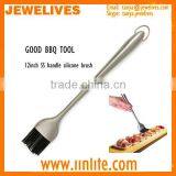 Amazon Hot Sale 12inch Long Stainless Steel Handle Silicone Basting Brush thumbnail-1