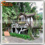 China Factory Manufacture Make Artificial Fiber Glass Tree House thumbnail-6