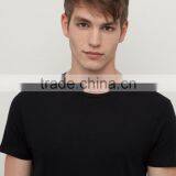 100% Cotton T-Shirt Blank t Shirts Slim Fit Plain Men Tee Black T-shirt thumbnail-2