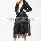 Wholesale New Fashion Leather Lady Jacket thumbnail-3