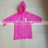 Customized Kids PEVA Raincoat Rain Poncho With Hood thumbnail-1