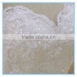 High Quality V-neck Ball Gown Beaded Bride White Wedding Dresses China thumbnail-5