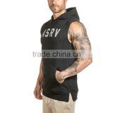 2016 Hooded Sleeveless Undershirt Cotton Sport Vest Waistcoat Sleeveless Tank Top Mens Fitness Hoodies Sweatshirts thumbnail-5