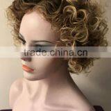 2016 Hot Sale Top Quality Human Hair Full Lace Wig Women Small Wig Explosion Head Cap,Curly Wig Caps thumbnail-4