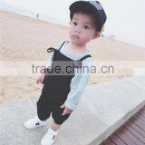 0-3 Years New 2017 Wholesale Autumn Cotton Good Quality Denim Strap Overalls Baby Pants (pick Size Color) thumbnail-4