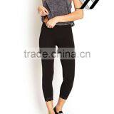 Ninth Length Cropped Black Women Wholesale Leggings thumbnail-1