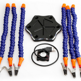 Six Arm Soldering Station For Circuit Board Repair With USB Fan thumbnail-1