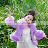 2015 Luxury Faux Fur Coats Winte Girl Fashion Jacket KIDS RABBIT FOX FUR Jackets thumbnail-1