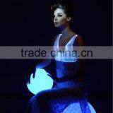 New Arrivals 2014 Fiber Optic Led Luminous Cheap Long Evening Dresses thumbnail-1