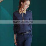Custom Chantilly Long Sleeve Latest Fashionable Ladies Blouse Factory Women Shirt Blouse thumbnail-5