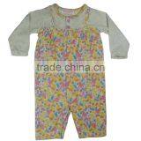 Baby Clothes, 100% Cotton Baby Girl Long Romper, Allover Print Romper thumbnail-1