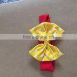 Winter Girl Flowers Hairbands Cotton Ruffle New Craft Kids Headband Hot Sale Wholesale Knot Hairwear thumbnail-2