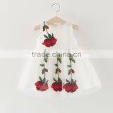 Modern Summer Lace Flower Baby Girl Birthday Vest Dress thumbnail-2
