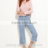 Latest Designs V-Neck Collar Woolen Sweater For Ladies thumbnail-2