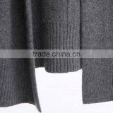 Women's Fashion Grey Thick Long Hoodie Cardigan Sweater With High Quality thumbnail-6