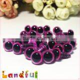10mm Bright Metallic Colored Monster Purple Animal Toy Eyes thumbnail-2