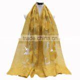 2017 New Arrival Fashion Plain Color Women Hijab Silk Scarf thumbnail-4