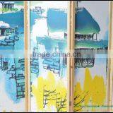 Living Room Partition, Lows Room Partition,changing Room Partition Panels Printing Canvas Folding Screen GVSD006 thumbnail-4