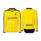 Borussia Dortmund Long Sleeve Home Yellow Football Soccer Jersey Polo Wear