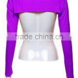Purple Muslim Shawl Subcoat/lirg Women Long Sleeve Sun Block Muslim Shawl t Shirt Tee/ Stretchy Muslim Bodysuit