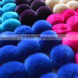SJ748-01 2016 New Design Pom Pom Fur Balls Genuine 8cm Real Rabbit Colorful Fur Ball Pom thumbnail-3