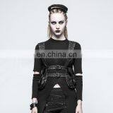 Punk Rave Gothic Black Chest Harness-top With Pockets S-217 thumbnail-1
