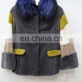 Factory Directly Women 100% Real Fur Coat Garment Dyed Rex Rabbit Fur Coat thumbnail-3