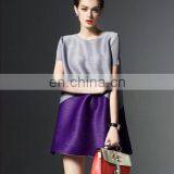 Beautiful Color Block Elegant Dress Pleated Dress 2017 Clothes Women thumbnail-3