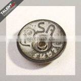 Custom Private Brand Name Logo Metal Jeans Wear Anti-brass Buttons thumbnail-3