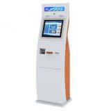 Self service indoor tourism ticketing kiosk with card reader and bill acceptor