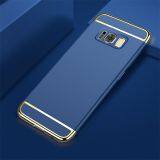 3 In 1 Gold Plating Matte Hard PC Phone Case Cover For Samsung Galaxy S6 S7 S8