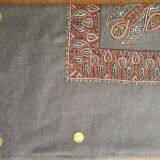 Arab Wool Embroidery Scarf / Arab Scarf / Arab Wool Acrylic Embroidery Scarf / Muslim Hijab Scarf
