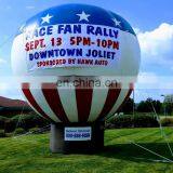 Hot Air Balloon Shaped Inflatable Ground Decoration Rainbow Color Rooftop Balloons for Party Events thumbnail-3